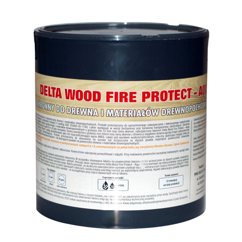 LAKIER OGNIOCHRONNY DO DREWNA DELTA WOOD FIRE PROTECT - AQUA